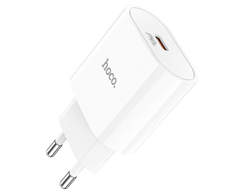 Зарядний пристрій Hoco C94A 20W 3A 1USB-C white PLS-00-00092135