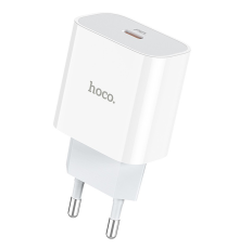 Зарядний пристрій Hoco C76A Plus 20W 3A 1USB-C white PLS-00-00075107