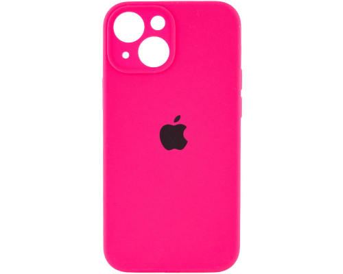 Чохол Silicone Case Full Camera Protective iPhone 14 barbie pink PLS-00-00104173