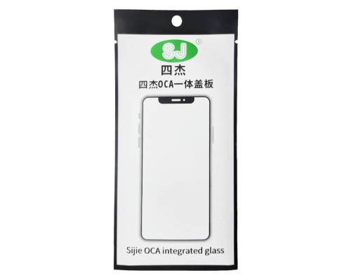 Скло дисплея iPhone 11 з рамкою та OCA black (2шт) (SJ) PLS-00-00130416