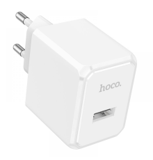 Зарядний пристрій Hoco CS11A 10.5W 2.1A 1USB-A white PLS-00-00123264