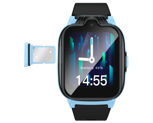 Смарт годинник дитячий Hoco Y104 4G blue PLS-00-00141394