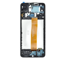Дисплей Samsung M127 Galaxy M12 (2020) з сенсором та рамкою black (Brand Pack) PLS-00-00126113