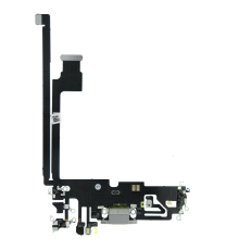 Шлейф iPhone 12 Pro Max з роз'ємом зарядки silver (Original China) PLS-00-00107246