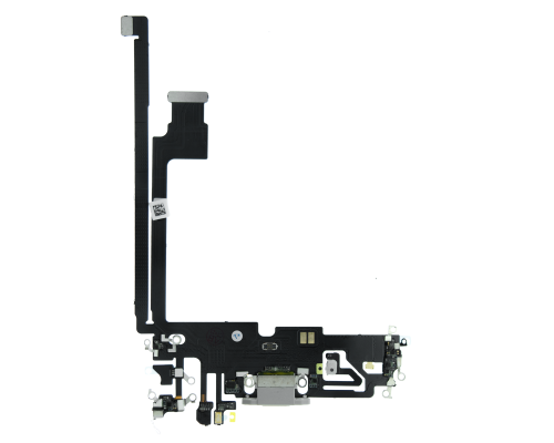 Шлейф iPhone 12 Pro Max з роз'ємом зарядки silver (Original China) PLS-00-00107246