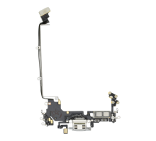 Шлейф iPhone 17 Pro з роз'ємом зарядки US silver (Original Used) PLS-00-00152715