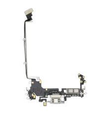 Шлейф iPhone 17 Pro з роз'ємом зарядки US silver (Original Used) PLS-00-00152715