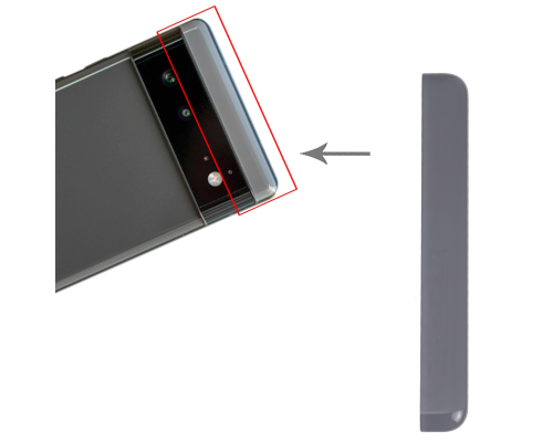 Верхня панель кришки Google Pixel 6 black PLS-00-00129130