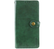 Чохол-книжка Leather GETMAN with card holder Xiaomi Redmi 15C 4G (European) green PLS-00-00152024