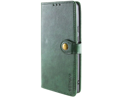 Чохол-книжка Leather GETMAN with card holder Xiaomi Redmi 15C 4G (European) green PLS-00-00152024
