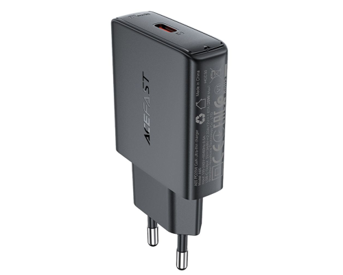 Зарядний пристрій Acefast A65 20W 3A USB-C black PLS-00-00124989