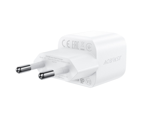 Зарядний пристрій Acefast A77 Mini 30W 3A USB-C з кабелем Type-C white PLS-00-00124997