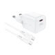 Зарядний пристрій Acefast A77 Mini 30W 3A USB-C з кабелем Type-C white PLS-00-00124997