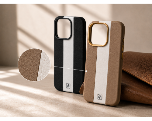 Чохол шкіряний Rally with Magnetic для iPhone 13 Pro blue white PLS-00-00164561