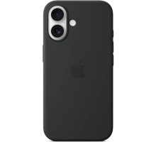 Чохол Silicone Case Full з MagSafe та Анімацією iPhone 16 black PLS-00-00134871