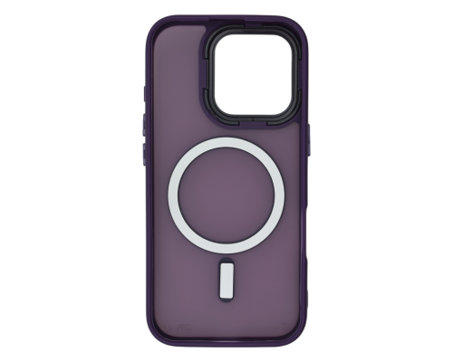Чохол TPU+PC Metal Buttons with MagSafe iPhone 16 Pro purple PLS-00-00135463