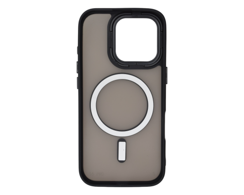 Чохол TPU+PC Metal Buttons with MagSafe iPhone 16 Pro Max black PLS-00-00135453