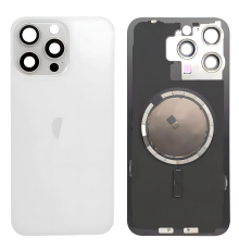 Задня кришка iPhone 15 Pro Max зі склом камери white (Original China) PLS-00-00113953