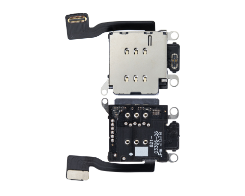 Роз'єм Sim карти iPhone 13 (Dual Sim) зі шлейфом PLS-00-00086199