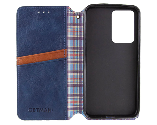 Чохол-книжка Leather Cubic Motorola Moto G06 blue PLS-00-00162778