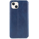 Чохол-книжка Leather Cubic для iPhone 13 blue PLS-00-00162731