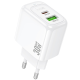 Зарядний пристрій Hoco CS55A 30W 3A USB-A+USB-C white PLS-00-00145467