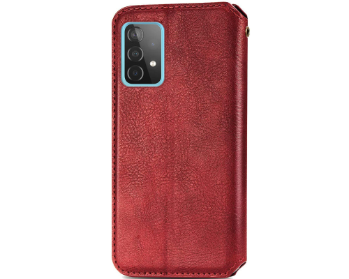 Чохол-книжка Leather Cubic Samsung A525 Galaxy A52 red PLS-00-00162912