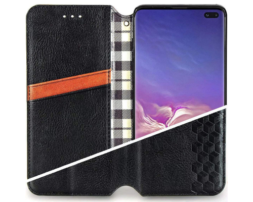 Чохол-книжка Leather Cubic Samsung A125 Galaxy A12 black PLS-00-00162859