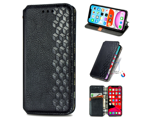 Чохол-книжка Leather Cubic Samsung A125 Galaxy A12 black PLS-00-00162859