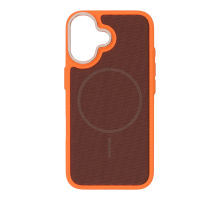 Чохол TechWoven Hybrid with Magnetic для iPhone 16 orange brown PLS-00-00165828