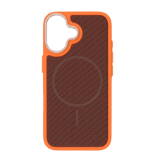 Чохол TechWoven Hybrid with Magnetic для iPhone 16 orange brown PLS-00-00165828
