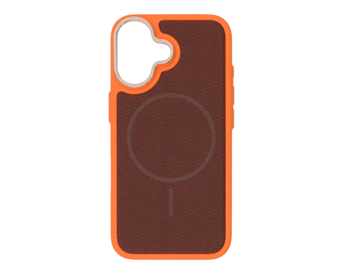 Чохол TechWoven Hybrid with Magnetic для iPhone 16 orange brown PLS-00-00165828