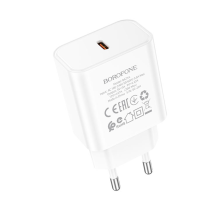 Зарядний пристрій Borofone BA71A 20W 3A 1USB-C white PLS-00-00103015