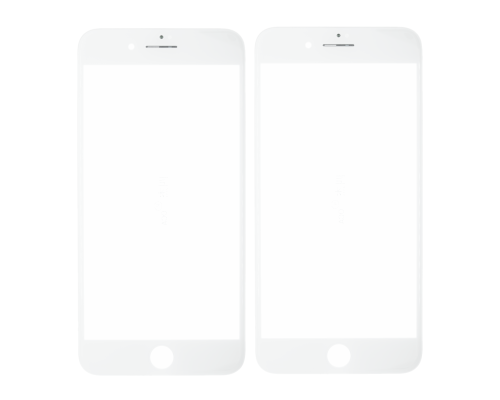 Скло дисплея iPhone 8 Plus з рамкою та OCA white SJ (2ШТ) (Original China) PLS-00-00102015
