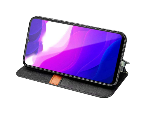 Чохол-книжка Leather Cubic Xiaomi Redmi Note 9 Pro black PLS-00-00163130