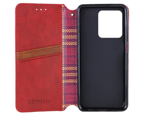 Чохол-книжка Leather Cubic ZTE Nubia V60 red PLS-00-00163136