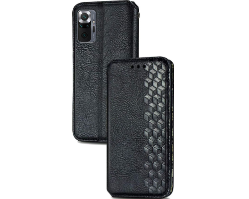 Чохол-книжка Leather Cubic Xiaomi Redmi Note 10 Pro black PLS-00-00163075