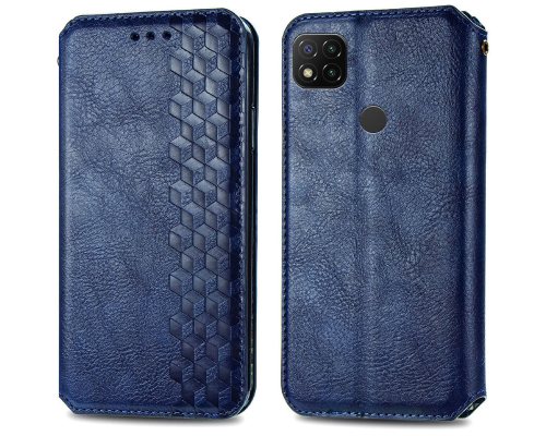 Чохол-книжка Leather Cubic Xiaomi Redmi 9C blue PLS-00-00163054