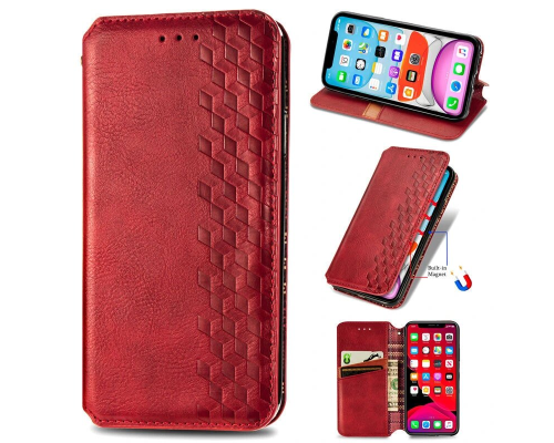Чохол-книжка Leather Cubic Xiaomi Redmi 10A red PLS-00-00163004