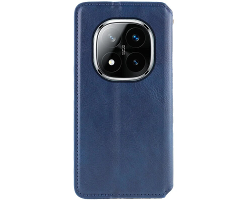 Чохол-книжка Leather Cubic Xiaomi Redmi Note 14 Pro 5G blue PLS-00-00163110
