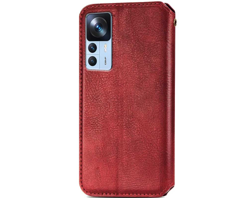 Чохол-книжка Leather Cubic Xiaomi 12T red PLS-00-00162965