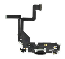 Шлейф iPhone 14 Pro з роз'ємом зарядки black (Original Used) PLS-00-00127213