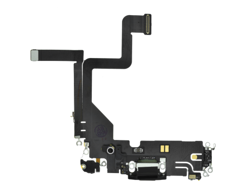 Шлейф iPhone 14 Pro з роз'ємом зарядки black (Original Used) PLS-00-00127213