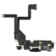 Шлейф iPhone 14 Pro з роз'ємом зарядки black (Original Used) PLS-00-00127213