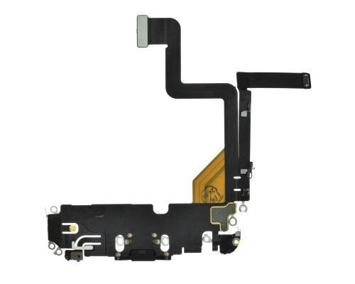 Шлейф iPhone 14 Pro з роз'ємом зарядки black (Original Used) PLS-00-00127213