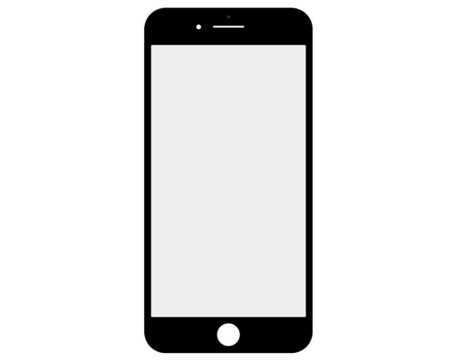 Скло дисплея iPhone 7 Plus з рамкою та OCA black (Original China) PLS-00-00021097