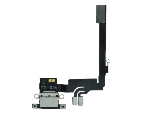 Шлейф iPhone 16 Pro з роз'ємом зарядки black titanium (Original Used) PLS-00-00133964