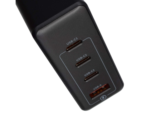 Зарядний пристрій Monoko MAC014 PD+QC3.0 100W USB-A+3USB-C black PLS-00-00124256