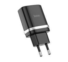 Зарядний пристрій Hoco C12Q 18W 3A 1USB-A black PLS-00-00053426