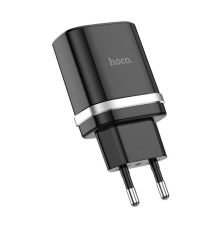 Зарядний пристрій Hoco C12Q 18W 3A 1USB-A black PLS-00-00053426